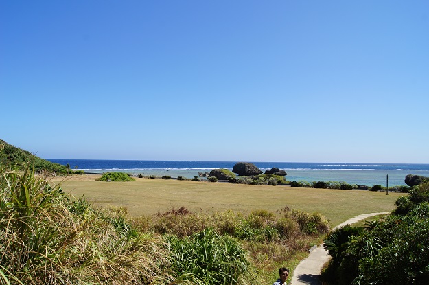 不思議な形をした神秘的な海岸沿いの岩の写真